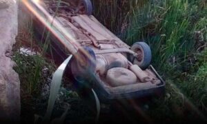 Trágico: Homem cai com caminhonete de ponte e morre afogado na zona rural. Ele ainda gritou por socorro