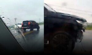 Urgente: Vídeo mostra grave acidente nesta manhã no Anel Viário de Vitória da Conquista, sentido Lagoa das Flores