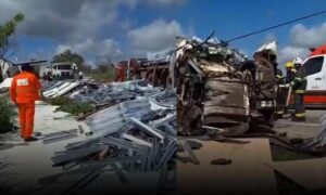 VÍDEO: Gravíssimo acidente na rodovia BR-116 entre Vitória da Conquista e Cândido Sales deixa vítima fatal