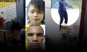 Imagens fortes: Vídeo mostra momento em que motoqueiro chega e executa casal com vários tiros na rodoviária