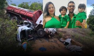 Bahia: Quem era a família que morreu na colisão entre dois carros e caminhão na BA-099. Motorista foi preso