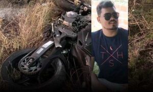 Tristeza: Morreu o jovem Thialisson, de 26 anos, vítima de acidente logo após festa de Réveillon. Namorada foi socorrida