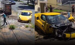 VÍDEO: Manobrista de loja de carros de luxo sai em “rolê” com Ferrari de R$3,2 milhões e destrói o veículo, sem seguro
