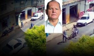 Fatalidade: Vídeo mostra momento em que ex-vice-prefeito André Gazo, de 80 anos, morre atropelado por motocicleta