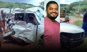 Tragédia: Gravíssimo acidente tirou a vida no odontólogo Edenilton Santana, na manhã desta terça-feira