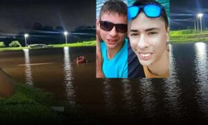 Tragédia: Encontrados os corpos dos irmãos gêmeos Matheus e Miguel, de 19 anos, que se afogaram em lago artificial