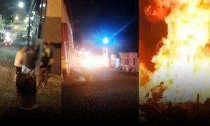 VÍDEO: Discussão acalorada termina com briga e motos incendiadas na noite desta quarta-feira, na região. Assista