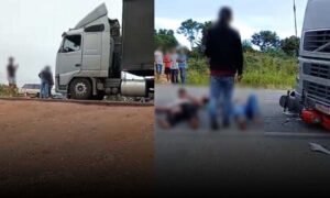 Acidente no Anel Viário de Conquista: Vítimas “nasceram de novo”, diz testemunha da colisão entre moto e carreta