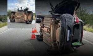 Bahia: Suspeito de transportar drogas desobedece ordem de parada, capota o carro e morre durante perseguição