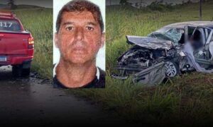 Trágico: Paulo César faleceu no grave acidente em rodovia, após colidir com caminhonete. Pista estava escorregadia