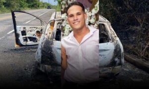 Imagem forte: Corpo de filho de empresários é encontrado no bagageiro de carro incendiado na Bahia