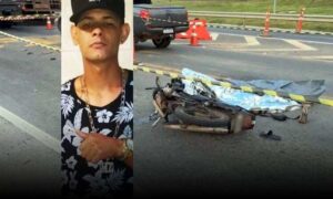 Tragédia: Grave acidente entre moto e caminhão, na BR-116, tirou a vida do jovem Wasley, de 28 anos