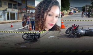 VÍDEO: Veja o momento em que colisão entre moto e ônibus tirou a vida da jovem Érica dos Santos Nascimento