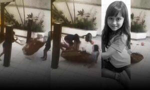Tristeza: Menina de 7 anos morre atingida por pilastra enquanto brincava em balanço. Amigas presenciaram a tragédia