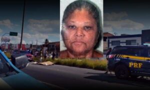 Tristeza: Dona Jacira Santos dos Reis, de 72 anos, é a mulher que morreu atropelada na tarde deste sábado na BR-116