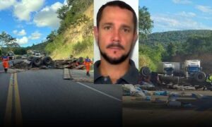 Tragédia na BR-116: DPT identifica caminhoneiro de 42 anos que morreu no desastre da Serra do Mutum
