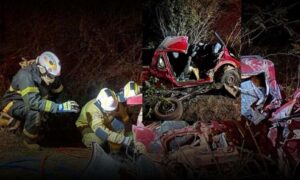 Região da Lapa: Identificados enfermeira e marido que morreram em trágico acidente, nesta noite na BR-349