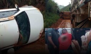 Urgente: Grave acidente foi registrado em estrada na zona rural de Barra do Choça. Saiba o estado dos ocupantes