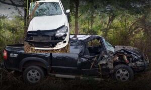 Urgente: Identificados os sobreviventes do acidente na BA-262 perto de Anagé. Vítimas foram levadas para Conquista