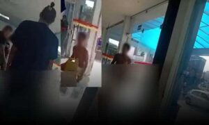 Homem com transtornos psicológicos entra sem roupa em hospital no centro de Vitória da Conquista