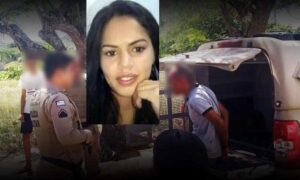 Tragédia: Karina Santiago, de 37 anos, foi morta pelo próprio cunhado, no lugar da irmã. Filho também foi ferido