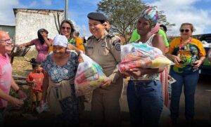 Conquista: VCA Construtora e Patrulha Solidária da Polícia Militar unem forças para distribuir cestas básicas em ação solidária