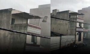 VÍDEO: Imagens mostram forte chuva e ventania na região, na tarde desta sexta-feira. Rodovia chegou a ser interditada