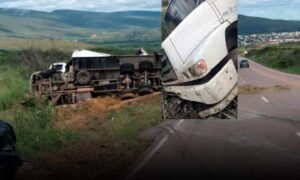 Sudoeste: Grave acidente entre dois caminhões foi registrado na BA-142, entre Ituaçu e Barra da Estiva