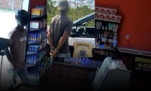 Sudoeste: Funcionário de cerâmica é preso após assaltar supermercado. Elemento alegou “dívida com jogo do tigrinho”