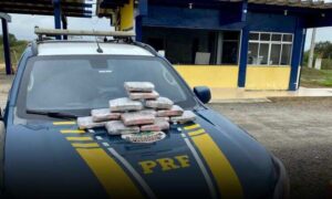 Atenção: PRF apreende 8 kilos de maconha em bagageiro de ônibus interestadual, na BR-116 em Poções