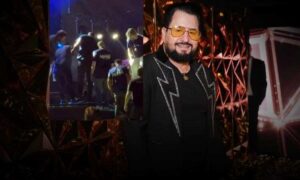 VÍDEO: Sertanejo Marrone cai de palco e bate a cabeça. Show foi encerrado enquanto cantor era socorrido. Assista