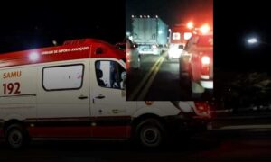 Atenção: Ciclista que morreu atropelado nesta noite, na BR-116, teve o corpo removido para o IML de Conquista
