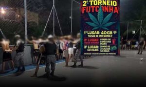 “2º Torneio Futconha”: Polícia Militar encerra evento de futsal que premiaria vencedores com pacotes de maconha