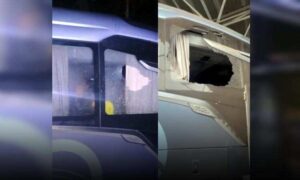 Urgente: Ônibus da Brasileiro, que saiu de Vitória da Conquista, é alvo de tentativa de assalto no desvio do Rio Jequitinhonha