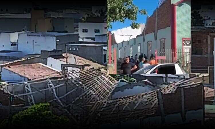 Urgente: Teto de igreja desabou na manhã desta terça-feira na região.  Relatos confirmam vítimas. Polícia e SAMU no local – BLOG DO MARCELO //  Vitória da Conquista Notícias :: Bahia