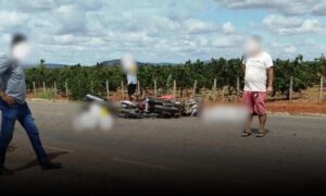 Tragédia: Homem e mulher morrem em colisão de motocicletas nesta manhã, próximo à Livramento de Nossa Senhora