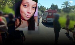Trágico: Shirley de Jesus, de 23 anos, é a vítima fatal do grave acidente entre carro e moto, na tarde desta segunda-feira