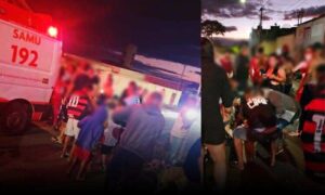Conquista: Motoboy sofre perfuração profunda no pescoço com linha de “cerol”, nesta noite no Panorama