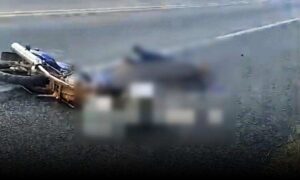Atenção: Motociclista morreu em grave acidente nesta tarde na BR-116, próximo à Manoel Vitorino