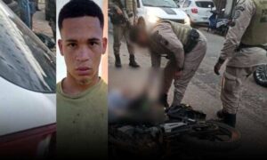 Brutal: Motoqueiro é executado com vários disparos em frente a uma oficina. Vítima foi identificada