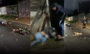 VÍDEO: Motociclista fica ferido em acidente nesta madrugada na Av. Luis Eduardo Magalhães, em Vitória da Conquista