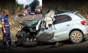 Trágico: Carro bate em caminhão-tanque e motorista morre nesta sexta-feira na BR-101. Vítima tinha 16 anos