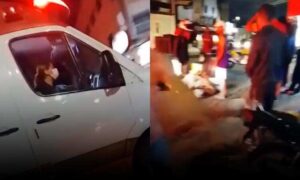 VÍDEO: Grave acidente com duas motos de delivery foi registrado nesta noite no Bairro Brasil, em Vitória da Conquista