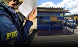 PRF prende dentro de ônibus homem com mandado de prisão por homicídio, durante fiscalização na BR-116