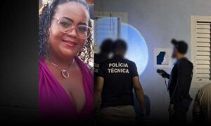 Brutal: Letícia foi morta a facadas na porta de residência pelo ex-companheiro, preso em flagrante nesta noite