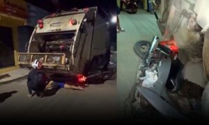 Consternação: Faleceu Juliana, a motociclista que foi parar debaixo de caminhão de lixo durante acidente nesta noite