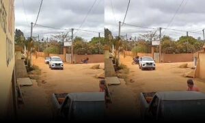 VÍDEO: Imagens mostram colisão entre moto e carro na zona rural de Vitória da Conquista. Motoqueiro foi socorrido