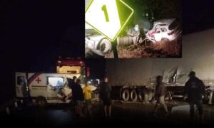 Tragédia: Tráfego segue lento no trecho de Jequié da rodovia BR-116, local do engavetamento com vítima fatal