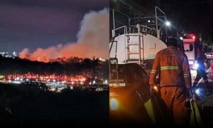 Conquista: Bombeiros agem rápido e controlam incêndio no “bosque dos eucaliptos”, no bairro Boa Vista