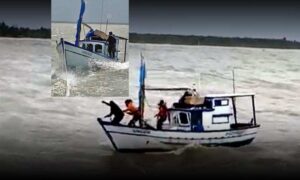 Sul da Bahia: Barco de pesca desaparecido há 5 dias em alto mar, é resgatado. Saiba como os 3 pescadores sobreviveram
